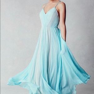 NWT Kimchi Blue Waterfall Chiffon Maxi Dress